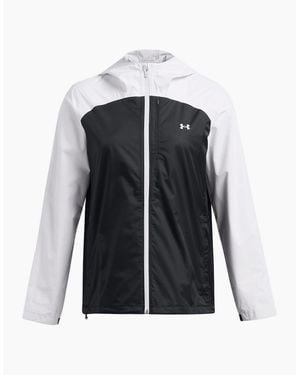 Under Armour Cloudstrike Colour Block Hooded Running Jacket - Black