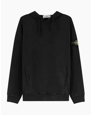 Stone Island Organic Cotton Hoodie - Black