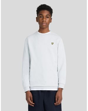 Lyle & Scott Cotton Crew Neck Sweatshirt - White