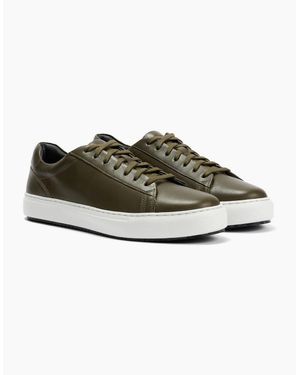 Ben Sherman Ace Cupsole Leather Trainers - Grey