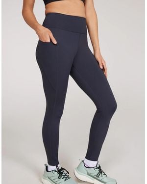 Mountain Warehouse Ladies Blackout High Waist Leggings - Blue