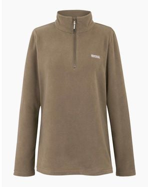 Regatta Great Outdoors /Ladies Sweetheart 1/4 Zip Fleece Top - Brown