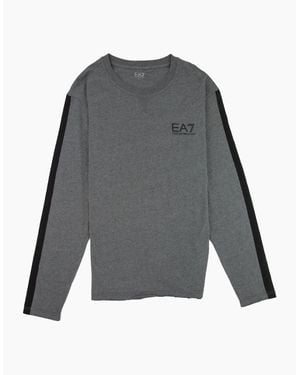 EA7 Train Street Fight Long Sleeve T-Shirt Dark - Grey