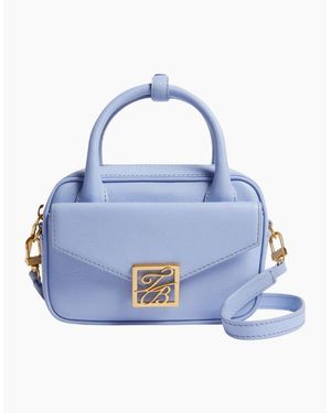 Ted Baker Anibell Tb Detail Mini Leather Light Crossbody Bag - Blue