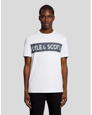 Lyle & Scott Sports Chest Logo T-Shirt - White