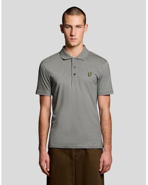 Lyle & Scott Cotton Jersey Polo Shirt - Grey