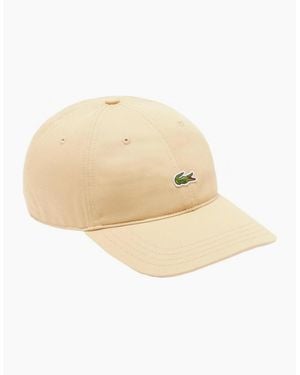 Lacoste Cotton Twill Cap - Natural