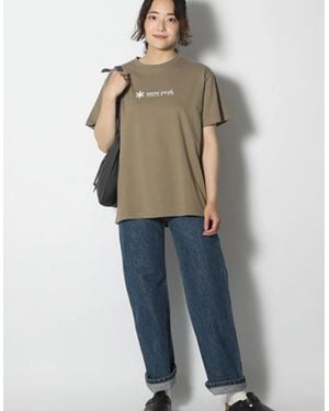 Snow Peak Snow Peak Soft Cotton Logo Short Sleeve T-Shirt - Blue
