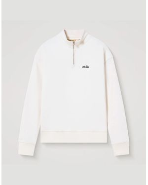 Ellesse Arivalo 1/4 Zip Top - Natural