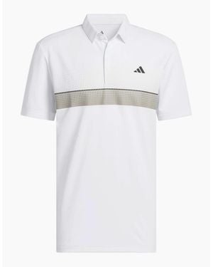 adidas Performance Allover Print Polo Shirt - White