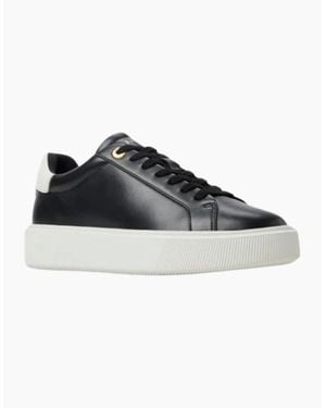 Ted Baker Lorieee Smooth Leather Trainers - Black