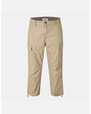 Only & Sons Solid Patterned Straight Combat Trousers - Natural