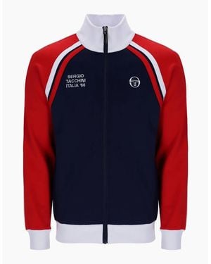 Sergio Tacchini Ghibli Davis Track Top Jacket Maritime/Adrenaline Rush - Red