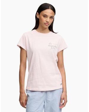 Superdry Luxe Casual Classic Short Sleeve T-Shirt - White