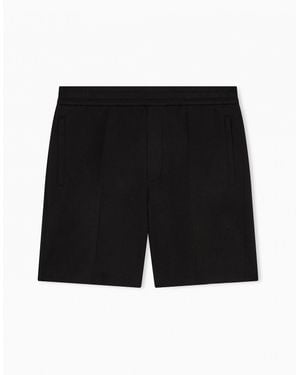 Emporio Armani Double-Jersey Branded Jersey Shorts - Black
