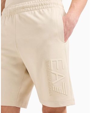EA7 Embossed Logo Short - Natural