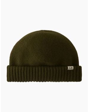 C.P. Company Extrafine Merino Wool Felted Fisherman Beanie - Green