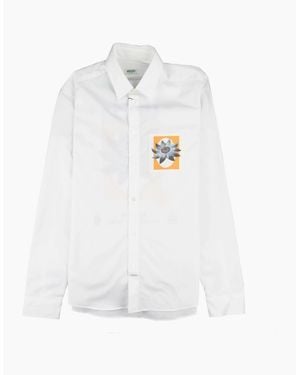 KENZO Passion Flower Slim-Fit Shirt - White