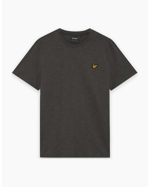 Lyle & Scott Lyle & Scott Fine Slub T-Shirt Gunmetal - Black