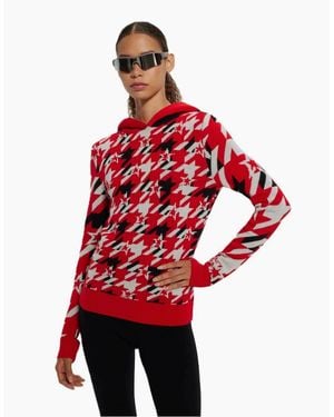 BOSS Long Sleeve Regular Fit Hoodie - Red
