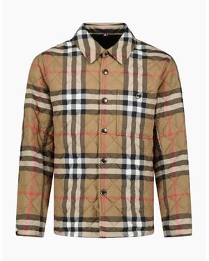 Burberry 'Forres' Diamond Quilted Jacket Taupe - Brown