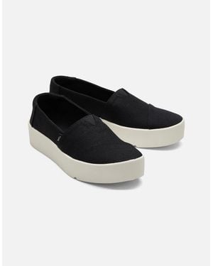 TOMS Verona Textile Trainers - Black