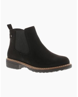 Apache Ankle Boots Concise Zip Fastening Chelsea Uk Size - Black