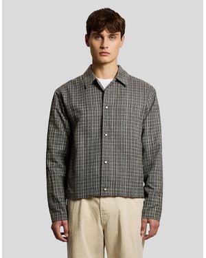 Lyle & Scott Lightweight Check Overshirt - Grey