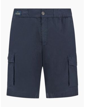 Paul & Shark Ultra Light Poplin Cargo Shorts 013 - Blue