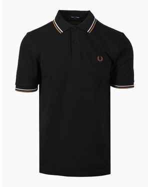 Fred Perry Twin Tipped Polo Night/ Dusky/ Dark - Black