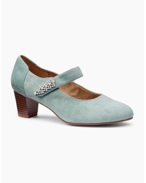 Hotter Duet Mary Jane Court Shoes - Blue