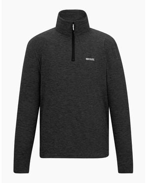 Regatta Thompson Marl Half Zip Fleece Jacket - Black