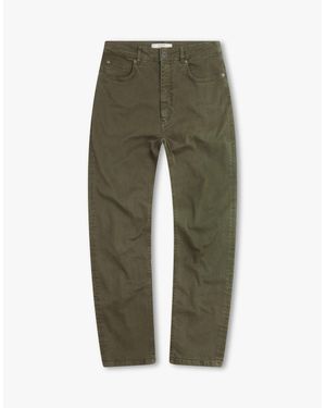 Vingt Quatre Denim Vingt Quatre Taper Fit Garment Dye Jeans - Green