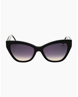 Guess Shiny Cat Eye Sunglasses - Brown