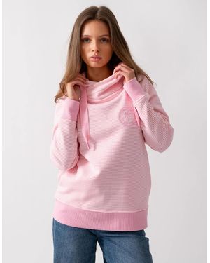 Joules Rushton Cowl Neck Hoodie - Pink