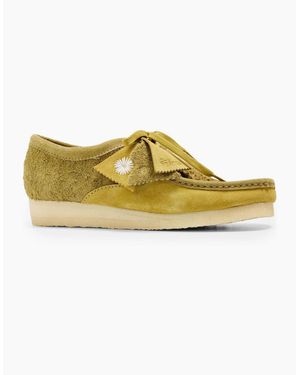 Clarks Wallabee Moc Toe Lace Up Boat Shoes - Yellow