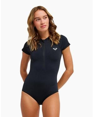 Roxy Essentials Short Sleeve Swimsuit - Blue