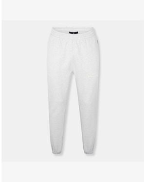 Represent Closed Hem Fleece Joggers - White