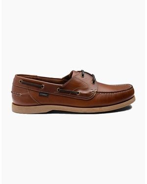 Loake Padstow Boat Shoe Waxy - Brown