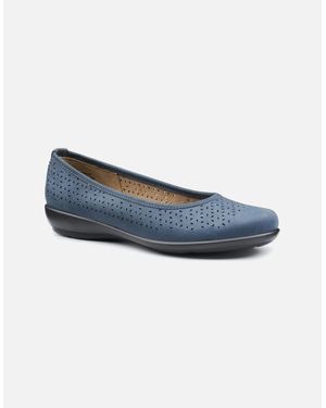 Hotter Livvy Ii Wide Fit Court Shoes - Blue