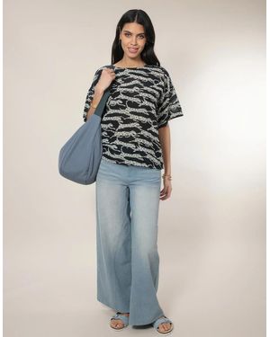 Nooki Design Jessie Oversized Crescent Bag - Blue