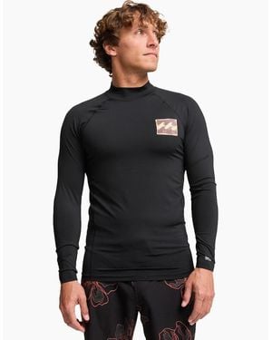 Billabong Re Issue 50+ Upf Long Sleeve Rash Vest - Black
