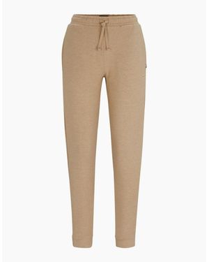 BOSS Luxe Modal Loungewear Jogging Bottoms, Medium - Natural