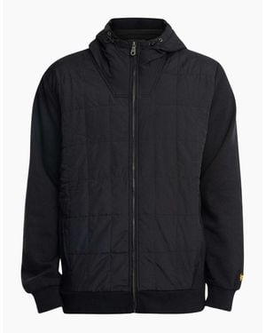 Lyle & Scott Lyle & Scott Hybrid Quilted Zip-Up Hoodie - Blue