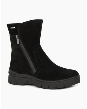 Caprice Sara Ankle Boots - Black
