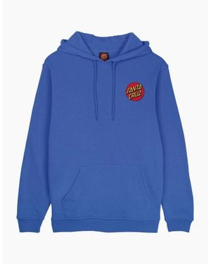 Santa Cruz Classic Dot Chest Hoodie - Blue