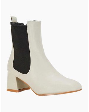 XY London Ladies Luca Chelsea Boots - White