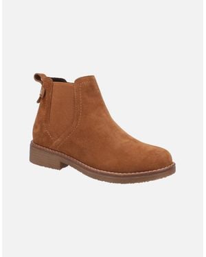 Hush Puppies Maddy Wide Fit Chelsea Boots - Brown