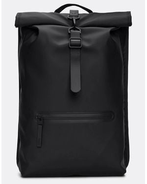 Rains Rolltop Rucksack - Black