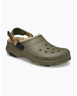 Crocs™ All Terrain Lined Eva Walnut Clogs - Green